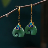 Chic Retro Elephant Earrings