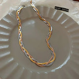 Chic Gold & Silver Elegance Necklace